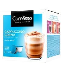 Coffesso кофе-капсулы Dolce Gusto CAPPUCCINO CREMA 8+8 капсул