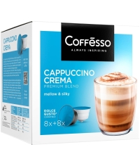 Coffesso кофе-капсулы Dolce Gusto CAPPUCCINO CREMA 8+8 капсул