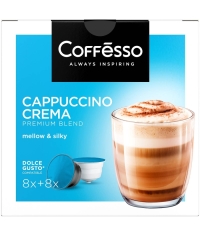 Coffesso кофе-капсулы Dolce Gusto CAPPUCCINO CREMA 8+8 капсул