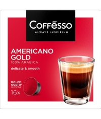 Coffesso кофе-капсулы Dolce Gusto AMERICANO GOLD 8 г