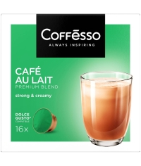 Coffesso кофе-капсулы Dolce Gusto CAFE AU LAIT Кофе с молоком растворимый 10 г