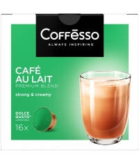 Coffesso кофе-капсулы Dolce Gusto CAFE AU LAIT Кофе с молоком растворимый 10 г