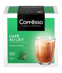 Coffesso кофе-капсулы Dolce Gusto CAFE AU LAIT Кофе с молоком растворимый 10 г