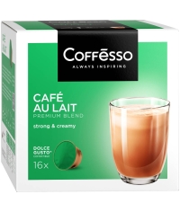 Coffesso кофе-капсулы Dolce Gusto CAFE AU LAIT Кофе с молоком растворимый 10 г