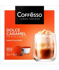 Coffesso кофе-капсулы Dolce Gusto DOLCE CARAMEL 8+8 капсул