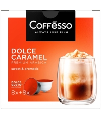 Coffesso кофе-капсулы Dolce Gusto DOLCE CARAMEL 8+8 капсул