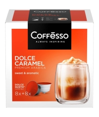 Coffesso кофе-капсулы Dolce Gusto DOLCE CARAMEL 8+8 капсул