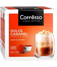Coffesso кофе-капсулы Dolce Gusto DOLCE CARAMEL 8+8 капсул