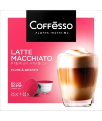 Coffesso кофе-капсулы Dolce Gusto LATTE MACCHIATO 8+8 капсул