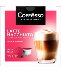 Coffesso кофе-капсулы Dolce Gusto LATTE MACCHIATO 8+8 капсул