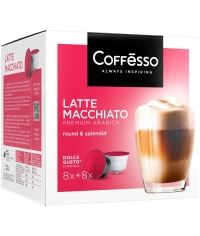 Coffesso кофе-капсулы Dolce Gusto LATTE MACCHIATO 8+8 капсул