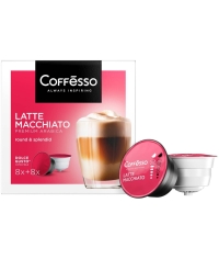 Coffesso кофе-капсулы Dolce Gusto LATTE MACCHIATO 8+8 капсул