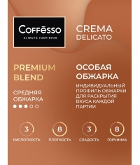 Кофе молотый Coffesso Crema Delicato 10 дрип пакетов по 9 г (90 г)