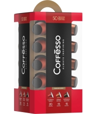 Подарочный набор Coffesso кофе-капсул Nespresso ассорти 50 шт.