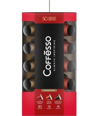 Подарочный набор Coffesso кофе-капсул Nespresso ассорти 50 шт.