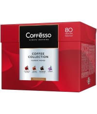 Кофе-капсулы Nespresso Coffesso АССОРТИ 4 вкуса по 5 г коробкой 80 шт.