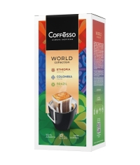 Кофе молотый Coffesso ассорти дрип пакетов 30 ×10 г Кофе молотый Coffesso ассорти дрип пакетов 30 ×10 г