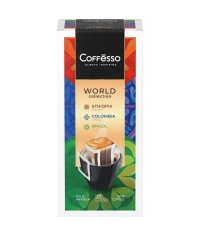 Кофе молотый Coffesso ассорти дрип пакетов 30 ×10 г Кофе молотый Coffesso ассорти дрип пакетов 30 ×10 г