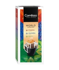 Кофе молотый Coffesso ассорти дрип пакетов 30 ×10 г Кофе молотый Coffesso ассорти дрип пакетов 30 ×10 г