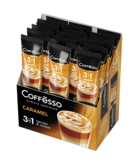 Кофе растворимый Coffesso 3 в 1 Caramel стики 14 г × 20 шт.
