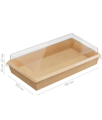 Контейнер OneClick 800SM Крафт 120×200×30 мм