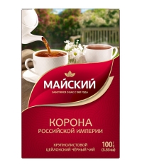 Чай черный Майский Корона Российской империи 100 г Чай черный Майский Корона Российской империи 100 г