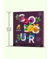 Набор Curtis COLOUR tea SET ассорти 9× 5 саше с цветными чаями