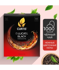 Чай черный Curtis Delicate Black 100 саше × 1.7 г Чай черный Curtis Delicate Black 100 саше × 1.7 г