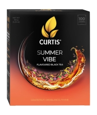 Чай черный Curtis Summer Vibe 100 саше × 1.5 г Чай черный Curtis Summer Vibe 100 саше × 1.5 г