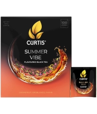 Чай черный Curtis Summer Vibe 100 саше × 1.5 г Чай черный Curtis Summer Vibe 100 саше × 1.5 г