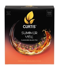 Чай черный Curtis Summer Vibe 100 саше × 1.5 г Чай черный Curtis Summer Vibe 100 саше × 1.5 г