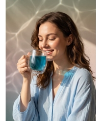 Curtis WOW DROP чай фруктово-травяной SWEET Blue Сладкий синий 15 пирам. × 1,5 г