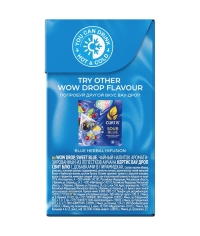 Curtis WOW DROP чай фруктово-травяной SWEET Blue Сладкий синий 15 пирам. × 1,5 г