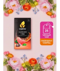 Чай черный ароматизированный Curtis Summer Vibe 25 саше × 1.5 г