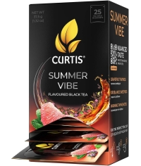 Чай черный ароматизированный Curtis Summer Vibe 25 саше × 1.5 г