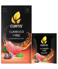 Чай черный ароматизированный Curtis Summer Vibe 25 саше × 1.5 г