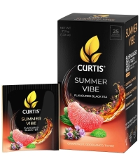 Чай черный ароматизированный Curtis Summer Vibe 25 саше × 1.5 г