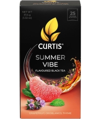 Чай черный ароматизированный Curtis Summer Vibe 25 саше × 1.5 г