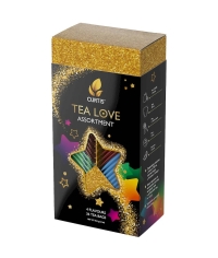 Подарочный набор чая Curtis TEA LOVE ASSORTMENT 36 саше, ассорти 4 вкуса по 9 шт. (59.4 г)