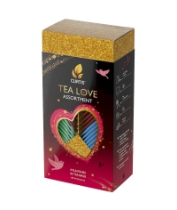 Подарочный набор чая Curtis TEA LOVE ASSORTMENT 36 саше, ассорти 4 вкуса по 9 шт. (59.4 г)
