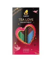 Подарочный набор чая Curtis TEA LOVE ASSORTMENT 36 саше, ассорти 4 вкуса по 9 шт. (59.4 г)