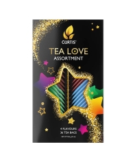 Подарочный набор чая Curtis TEA LOVE ASSORTMENT 36 саше, ассорти 4 вкуса по 9 шт. (59.4 г)
