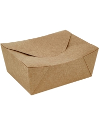 Коробка картонная для фаст-фуда DoECO FOLD BOX 900 Крафт 150×115×70 мм