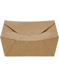 Коробка картонная для фаст-фуда DoECO FOLD BOX 900 Крафт 150×115×70 мм