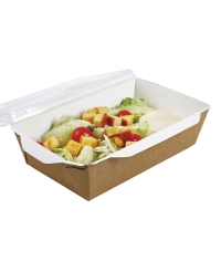 Контейнер бум. DoECO OPSALAD 800 мл белый /крафт 207×127×55 мм Контейнер бум. DoECO OPSALAD 800 мл белый /крафт 207×127×55 мм