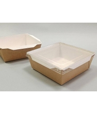 Контейнер бум. DoECO OPSALAD 900 мл белый /крафт 150×150×48 мм Контейнер бум. DoECO OPSALAD 900 мл белый /крафт 150×150×48 мм