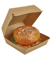 Коробка для бургера BURGER M 100×100×60 мм Крафт Коробка для бургера BURGER M 100×100×60 мм Крафт