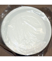Тарелка бумажная DoECO PLATE 180 W Белая d=180 мм