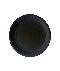 Тарелка бумажная DoECO PLATE 180 Черная d=180 мм