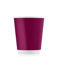Бумажный 2-слойный стакан ECO CUPS Бордо d=80 250 мл